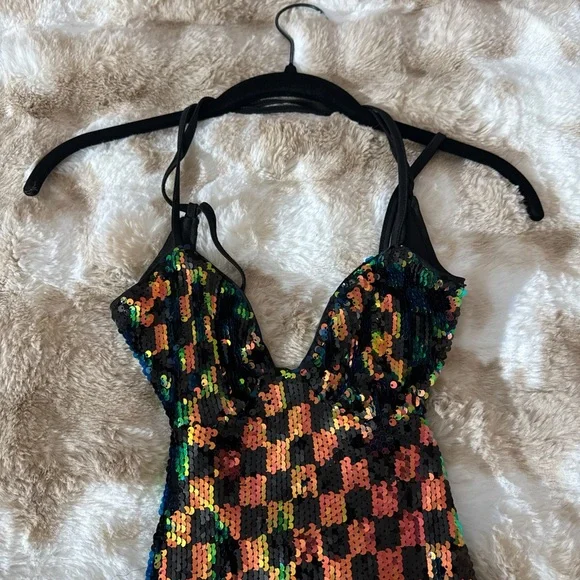 Multicolor Sequin Dress - Picture 5 of 7